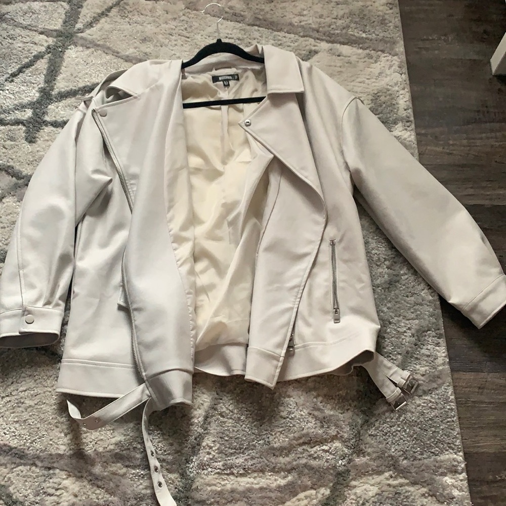 Missguided Oversized Faux Leather Jacket